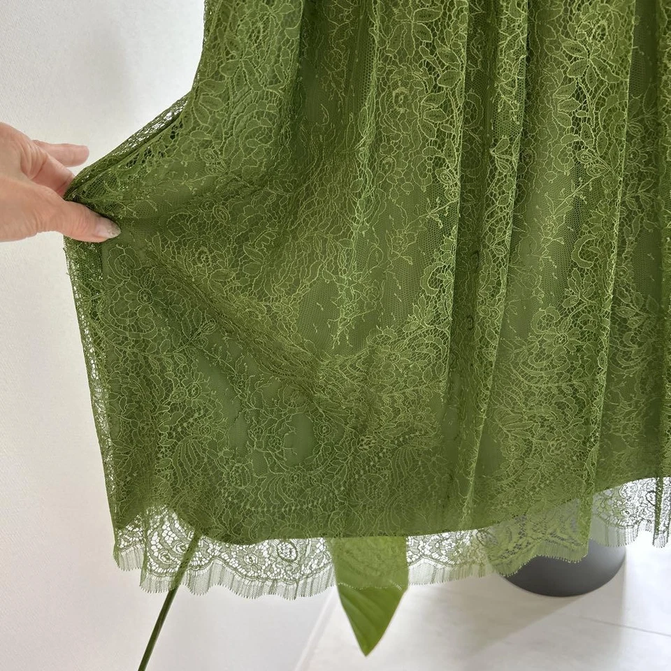 Falda larga plisada de encaje THE NORTH FACE GUCCI 36 verde para mujer Foto 4 de 4