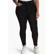 Brand New Good American Women's Size 14 Faux Leather Black Pants Ankle 145