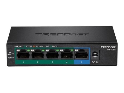 TRENDnet 5-Port PoE Switch Gigabit PoE+ 32W 1 Gbps Power over Ethernet