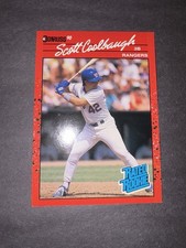 1990 DONRUSS BASEBALL CARD SCOTT COOLBAUGH #43 RC RATED ROOKIE TEXAS RANGERS MLB