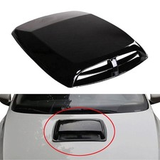 1x Black Universal Car Decorative Air Flow Intake Hood Scoop Vent Bonnet Cover 1x Black Universal Car Decorative Air Flow Intake Hood Scoop Vent Bonnet Cover