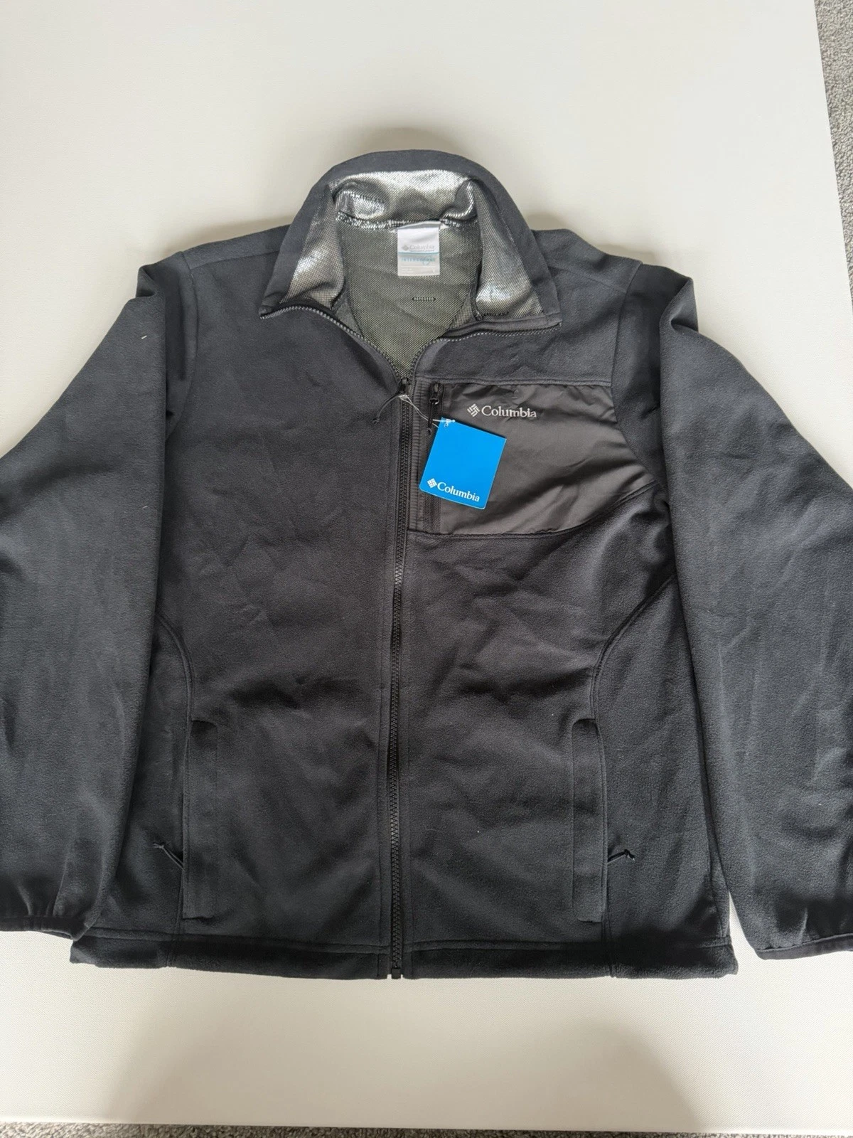 Columbia Omni-Heat Lightweight Men's Jacket Black Layer Interchange Coat - Small