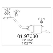 MTS Endtopf NEU für Ford Mondeo III Turnier BWY 1.8 16V 1.8 Sci Auspuff + Anbaut