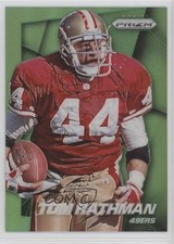 2014 Panini Prizm Green Prizm Tom Rathman #2 0k0