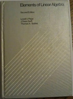 Elements of linear algebra Buch -