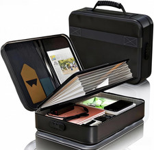 Fireproof Document Box with Lock  Waterproof Zipper for Secure Storage