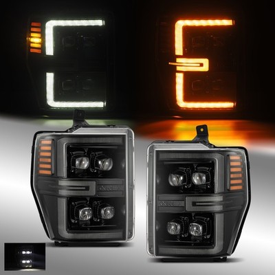 For 08-10 Ford Super Duty/Excursion NOVA-Series LED Alpha-Black Headlights