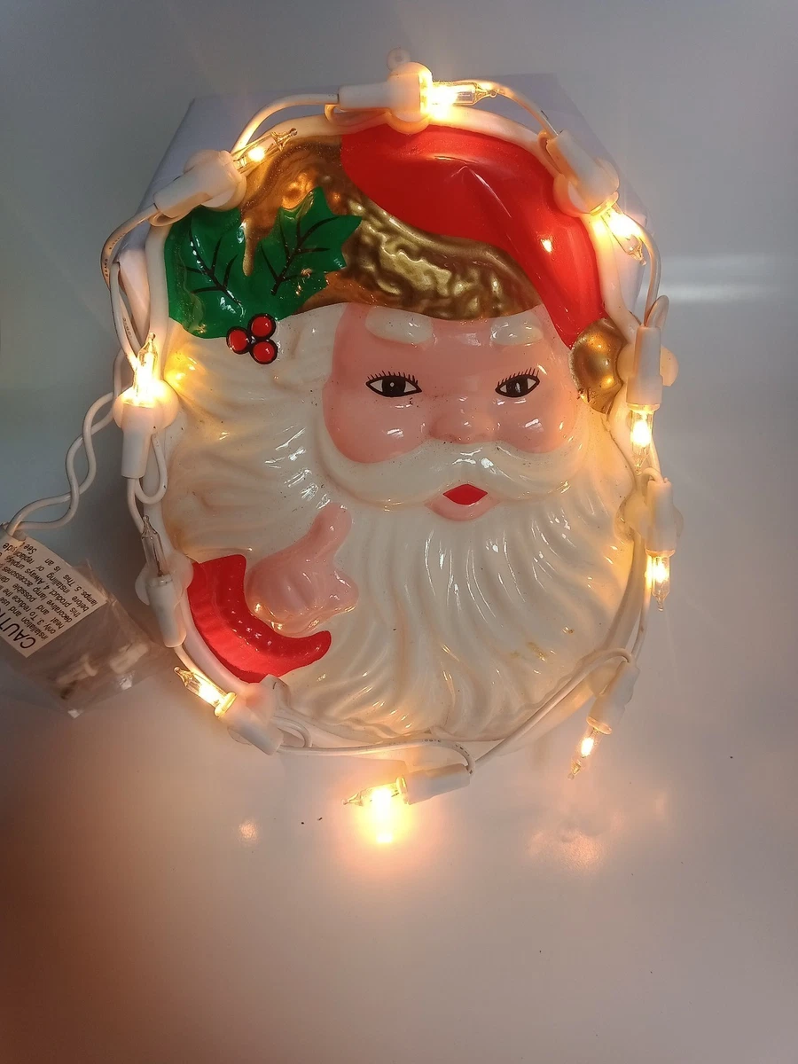 Lighted Santa Face Indiana Santa Figures (1946-1990) for sale | eBay