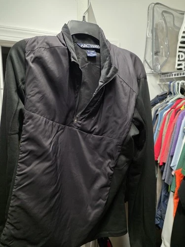 Arc'teryx LEAF Naga Pullover AR Large Black Tactical Hybrid Insulated Jacket - product listing photo
