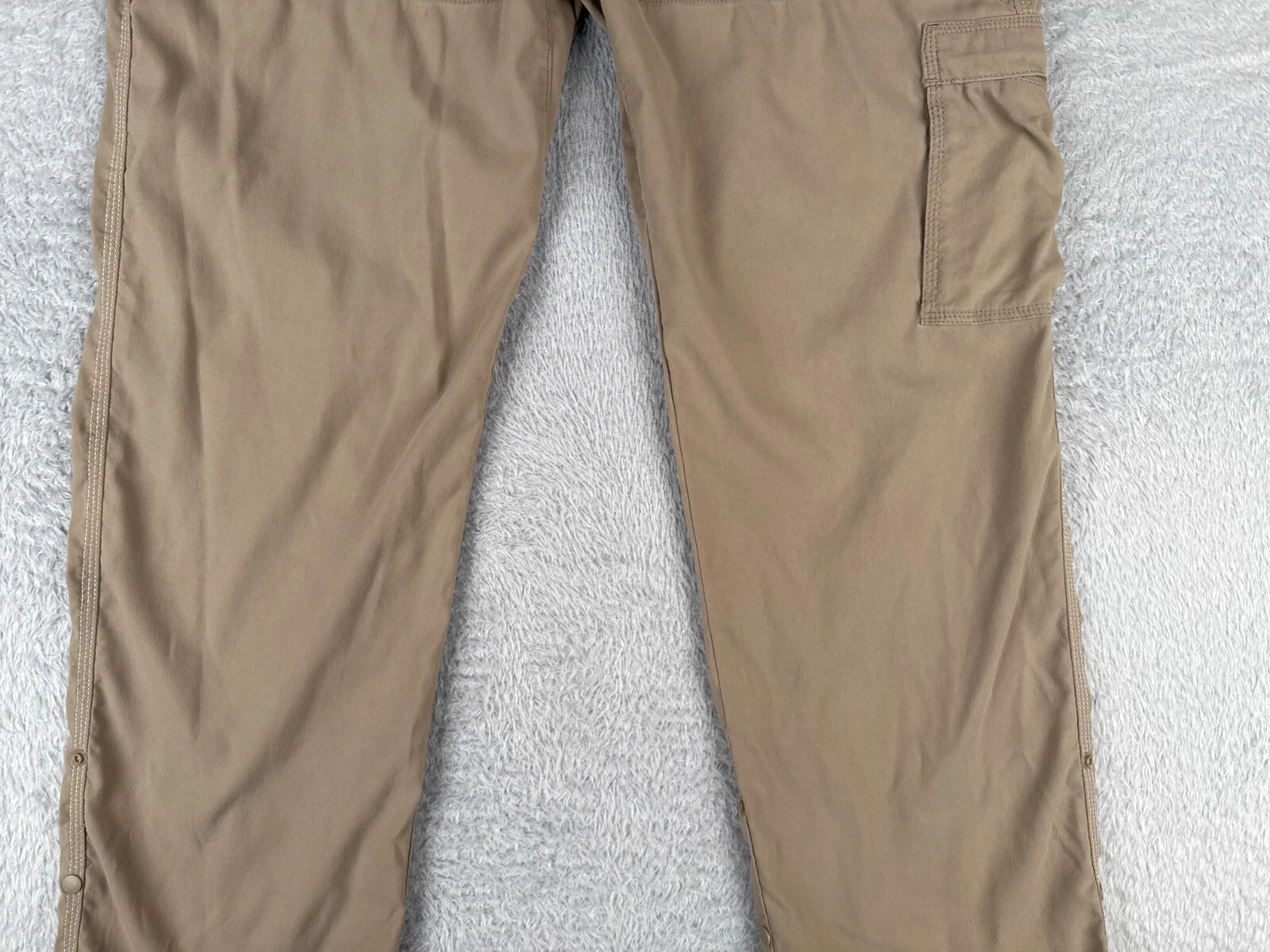 prana cargo pocket nylon blend belted hiking camping pants