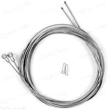 2 x Shimano SUS Stainless Steel Road Bicycle Brake Cables + Tips 1.6mm x 2000mm