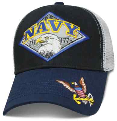 US Navy Cap / Kappe Official Product by U.S.Navy  SNAPBACK   Mesh Back