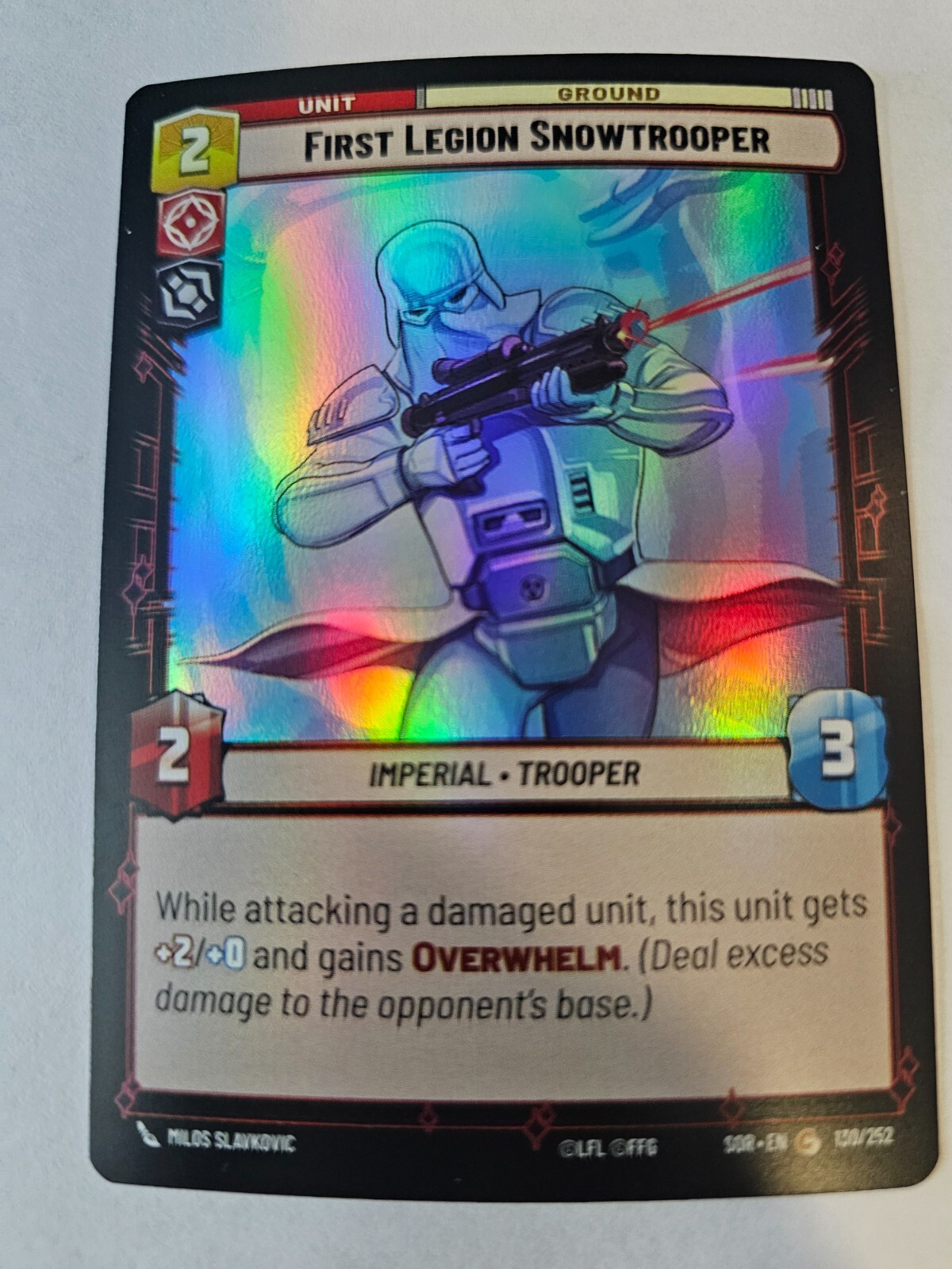 Star Wars Unlimited - First Legion Snowtrooper FOIL - Spark of Rebellion