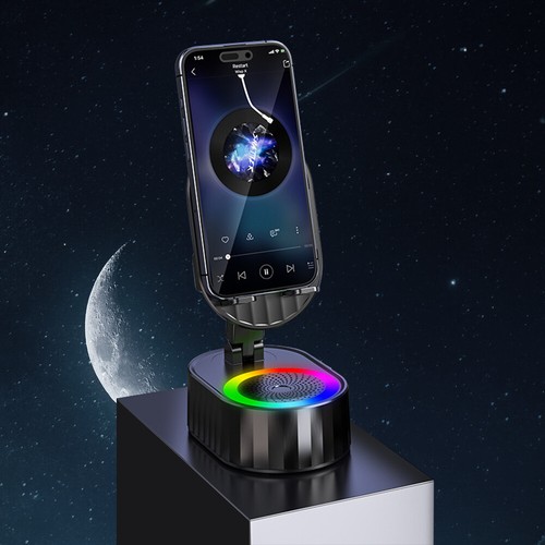 RGB Light Phone Mount with Powerbank Multi-Function for Dining Room Cafes Hotels - Photo 4 sur 14