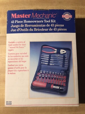 master mechanic 43 piece tool kit