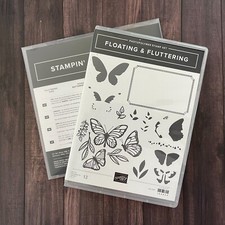 Stampin' Up FLOATING FLITTERING BUNDLE with FLUTTERING DIES - Used