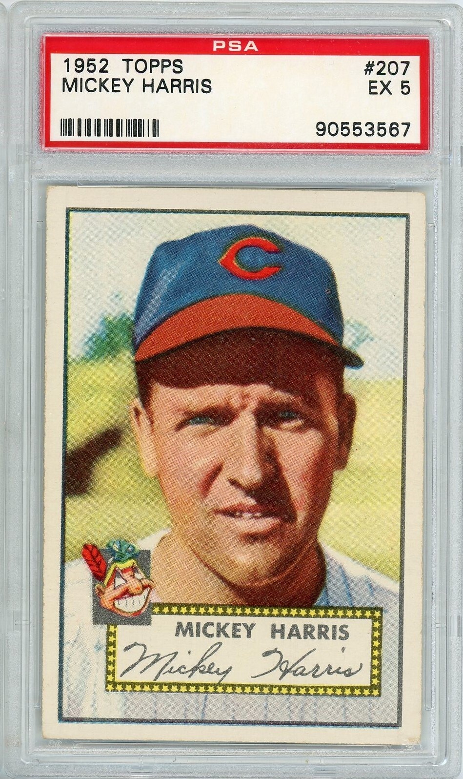 1952 Topps Mickey Harris #207 PSA 5 P1443