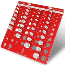 34 Standard and Metric Nut and Bolt Thread Checker Bolt and Nut Identifier Gauge