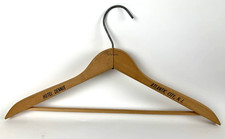 Hotel Dennis Atlantic City NJ Wooden Coat Clothing Hanger Vintage Advertising