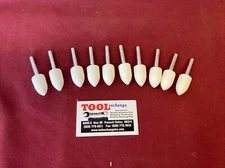 New 1/4” Shaft Mounted Stone Grinding Bit Flame/cylinder Shaped 10 Pack USA made