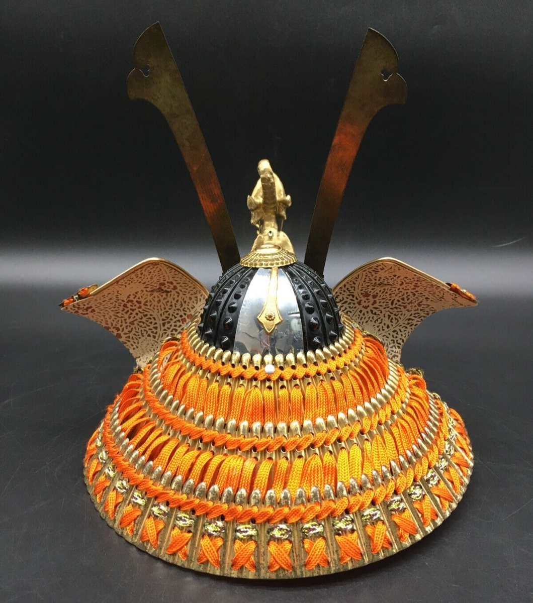 Vintage 1960s Japanese Samurai Kabuto Armor Helmet Dragon Deco