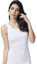 Canottiera Donna Nottingham VL15W Spalla Larga in Lana e cotone