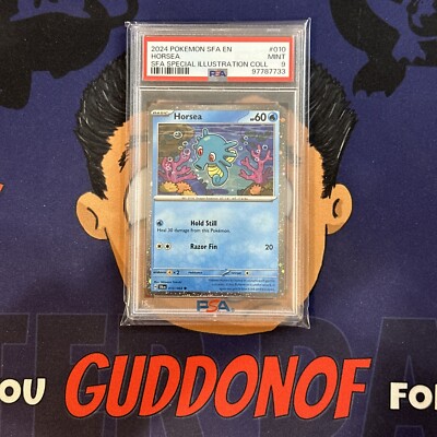 PSA 9 MINT 2024 Pokemon Shrouded Fable Illustration HORSEA #010
