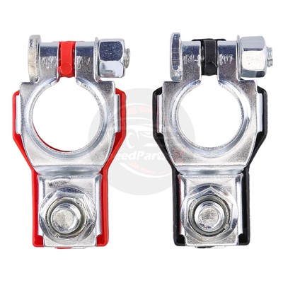 2PCS Car Battery Terminal Clamp Connectors Positive Negative Release Disconnect