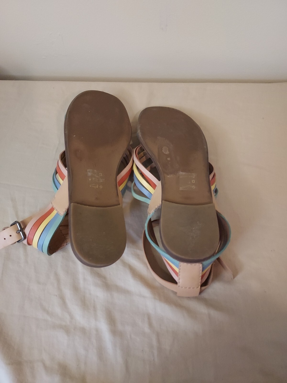 Madewell Rainbow Flat Micro Multi Strap Sandals S… - image 4