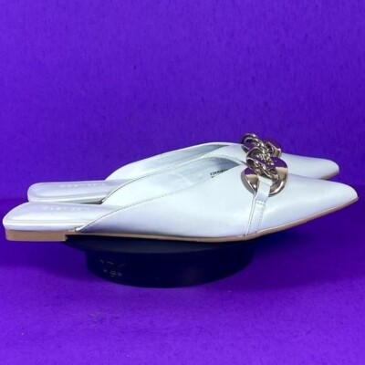 Open Edit Women's Baby Blue Kristina Pointed Toe Mule Shoe Size 7.5-NEW