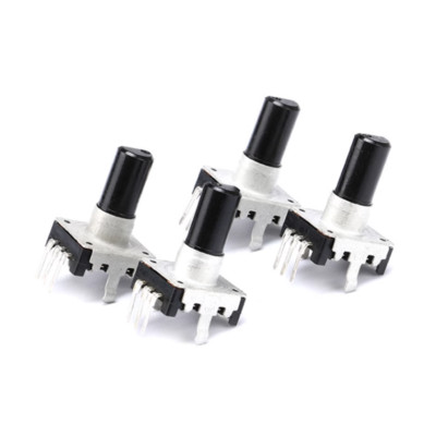 360° Rotary Encoder EC12 Audio Digital Potentiometer 15mm Handle 3 Pins