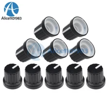 10PCS Plastic Control Knob Cap 15*16mm For WH148 1/4" 6mm Shaft Potentiometer