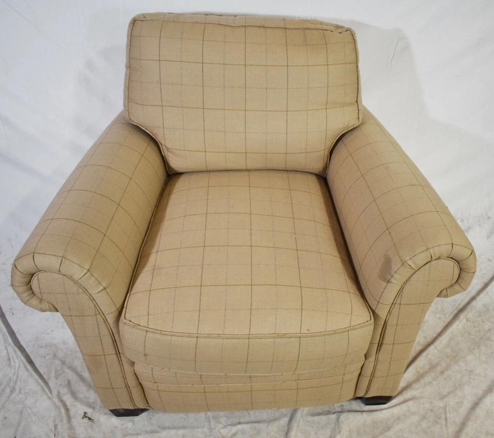 Muebles de panadero tradicional Club Brazo Silla Salón Brazo Tela de diseño Foto 4 de 4