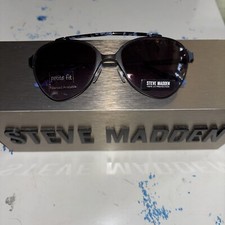STEVE MADDEN SUNGLASSES BREEZY BLACK 54/16/130 BRAND NEW