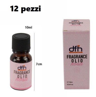 12er Set Ätherische Öle 10ml Raumduft Duftöl Rosa dfh