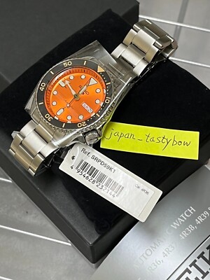 Seiko 5 Sports SRPD59K1 Orange Dial Automatic Mechanical Diver Men