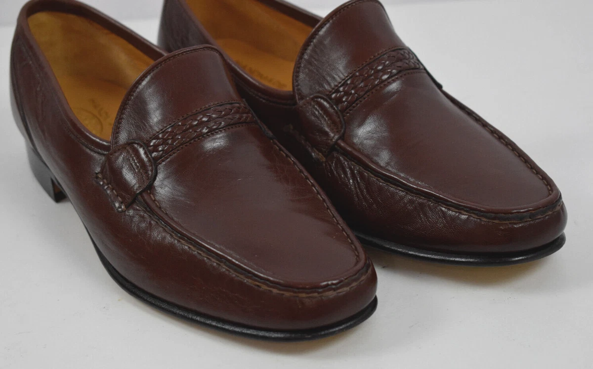 NWOB Church\'s Handmade Prima Classe Dark Brown Tassel Loafers ~ 7.5 CHURCH main image 3