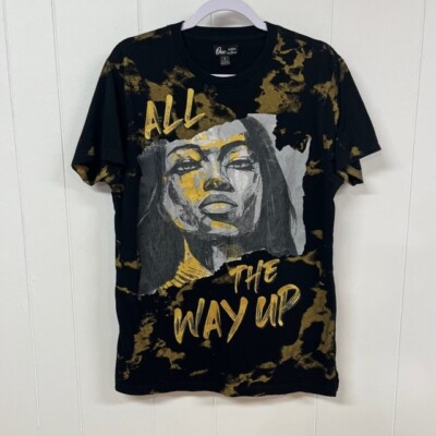 One Color Nation T-Shirt Short Sleeve  ''All The Way Up'' Medium Black