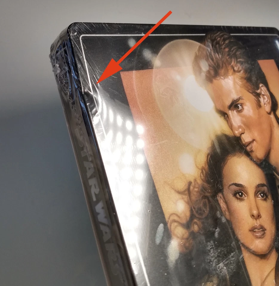 Star Wars Attack of the Clones Sealed Imperfect GERMAN IMPORT Blu-ray STEELBOOK - image 2 of 4