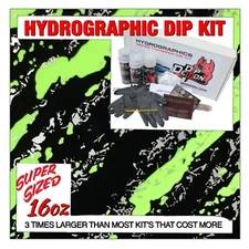 Hydrographic dip kit Green Rip Tear hydro dip dipping 16oz