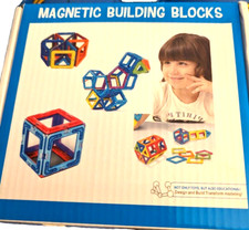 Magnetic Blocks Toys Magnet Tiles -3D Macaron Colors Learning  Development Buil