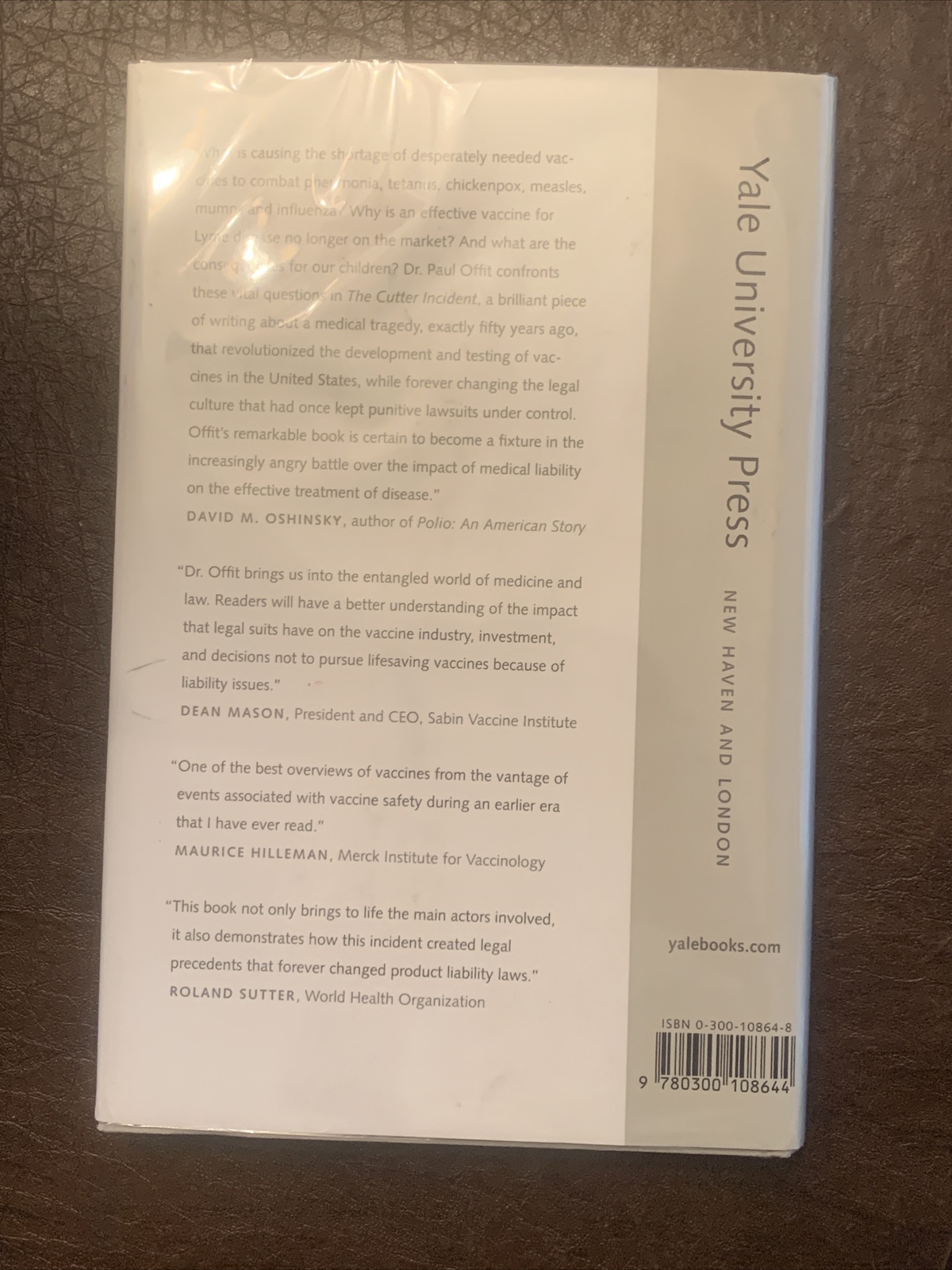The Cutter Incident How America's First Polio Vaccine Led to the Growing... 9780300108644 eBay