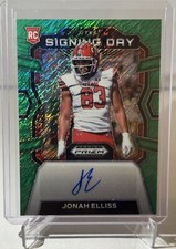 2024 Panini Prizm Draft Picks - Jonah Elliss - RC FOTL Green Shimmer Auto - 8/8!