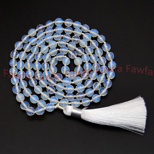 Faceted Gemstone 108 Prayer Beads Tibet Buddhist Mala Tassel Pendant Necklace - 第 13/35 張圖片