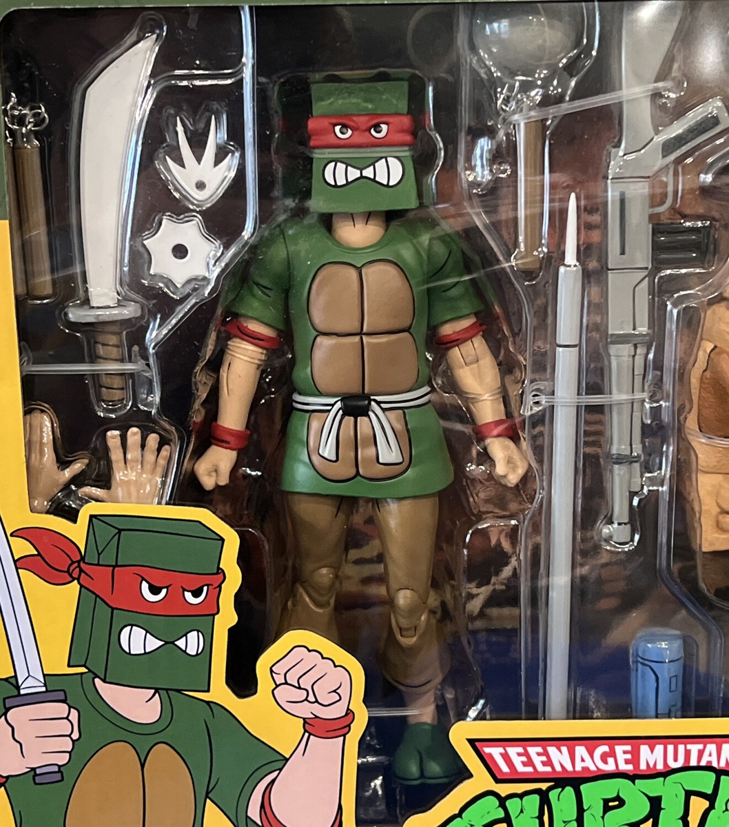 NECA TMNT CROOKED NINJA TURTLE GANG & ROCK SOLDIER 2 Pack Reel