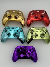 NEW Chrome FULL Housing Shell Repair Part for Xbox One X Xbox One S Controller