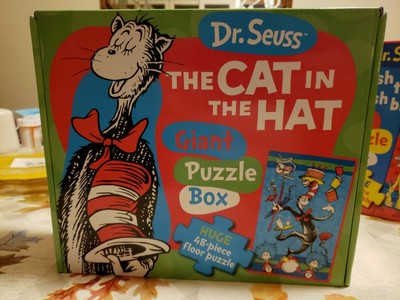 Dr. Seuss The Cat in the Hat Giant Floor Puzzle Box 48pc New NOS 2011 9781572158702 | eBay