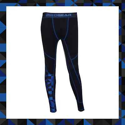 PULSE UNISEX FITNESS FITNESS CROSSFIT YOGA BLAU & SCHWARZ BASISSCHICHT KOMPRIMIERUNGSHOSE