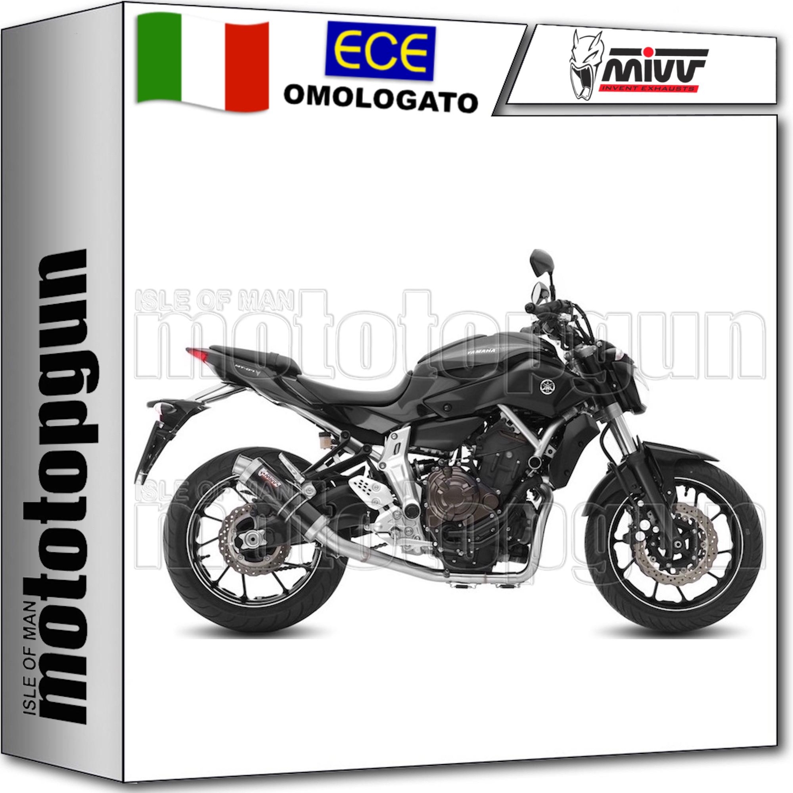 MIVV SCARICO COMPLETO OMOLOGATO CATALIZZATO GP NERO YAMAHA MT-07 MT07 2023 23