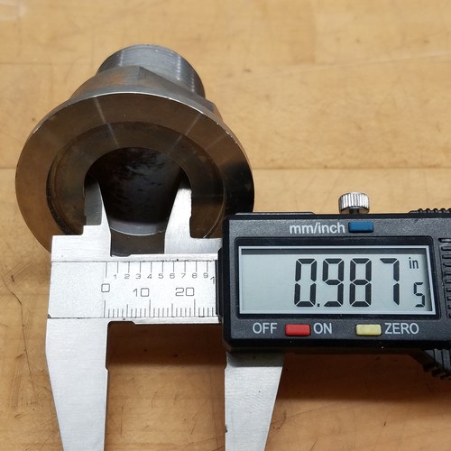 Oerlikon Leybold 899603 Vacuum Flange Adapter, 1" MNPT to KF40, 2" OD, Stainless - Picture 3 of 6